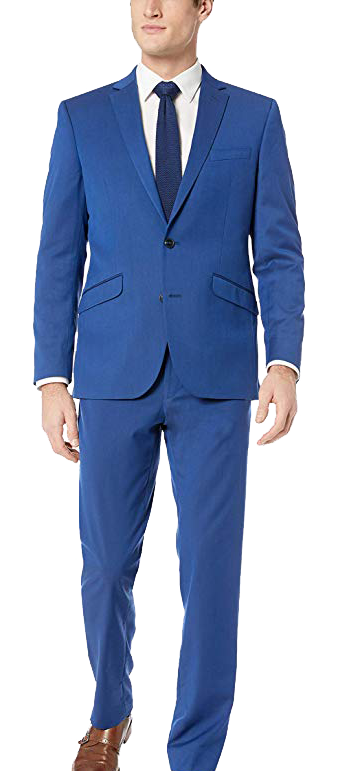 Reaction Stretch Slim Fit Blue Suit by Kenneth Cole