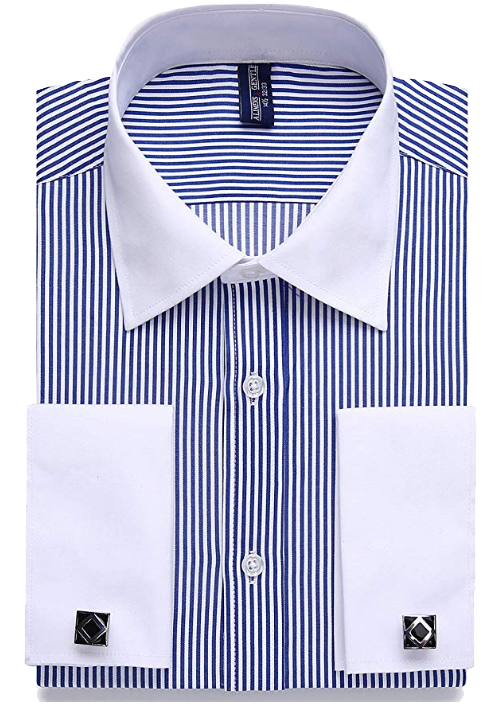 Alimens & Gentle regular fit blue-striped shirt