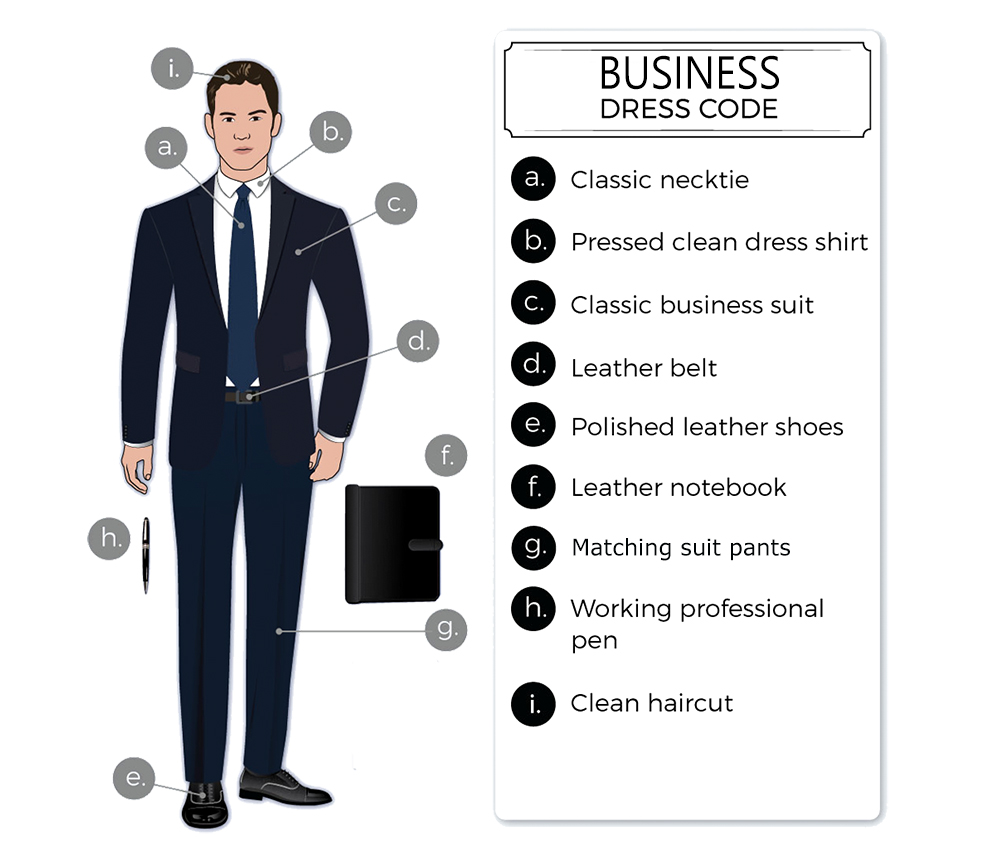 Business Formal Dress Code Men 