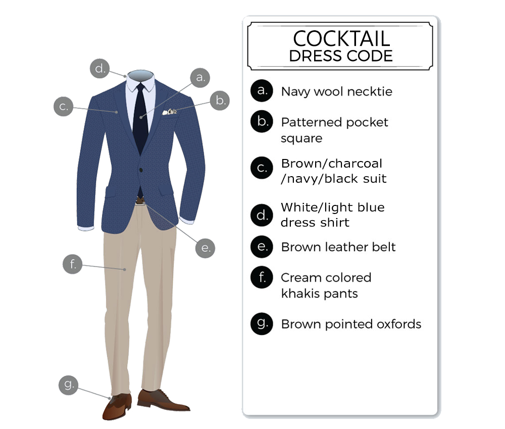 cocktail attire dress code men