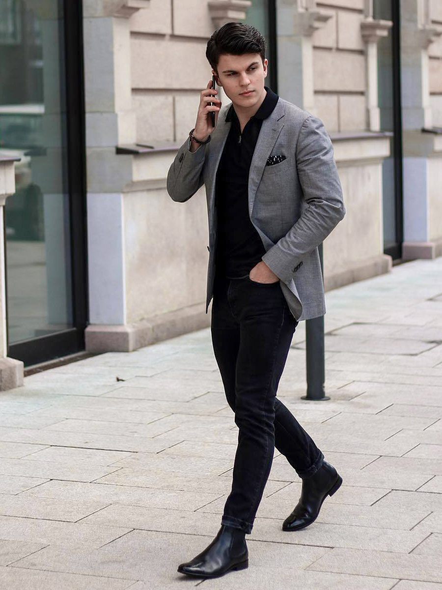 What color suit jacket goes with black pants  Quora