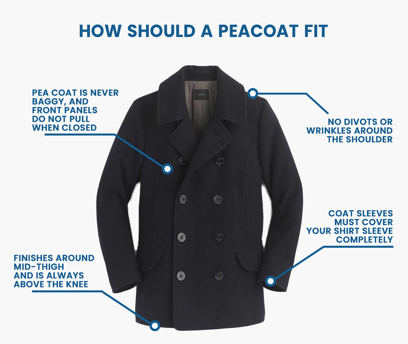 Different Ways to Wear a Pea Coat for Men - Suits Expert