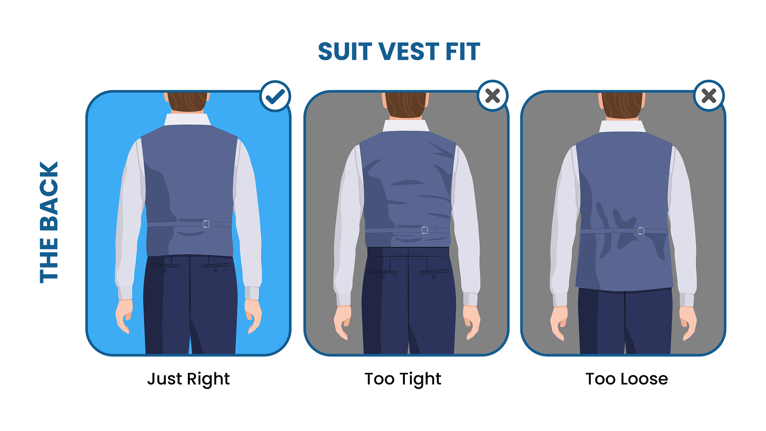 how to fit a suit vest: the back