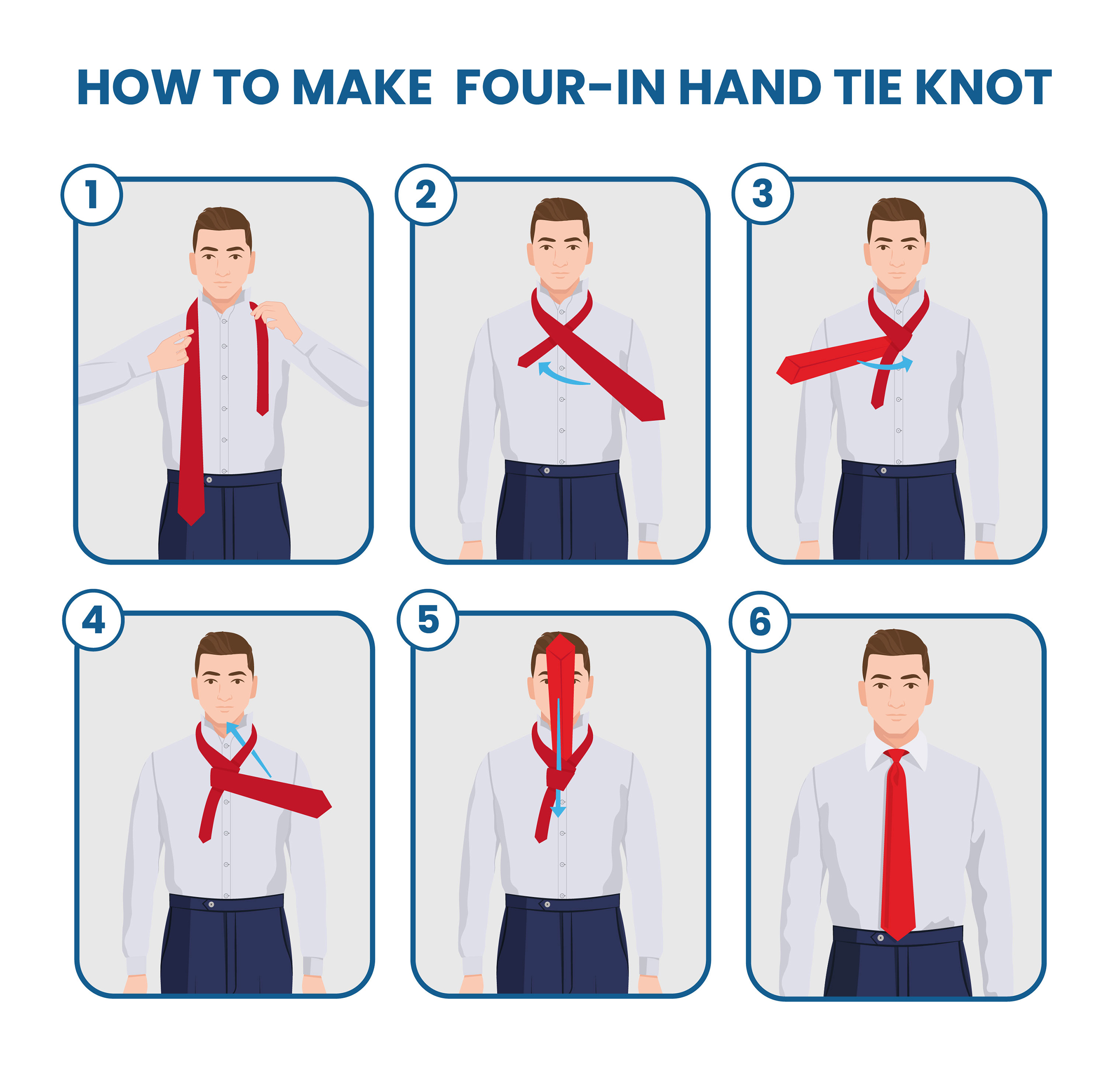How to Tie the Four-in-Hand Knot Easily - Suits Expert