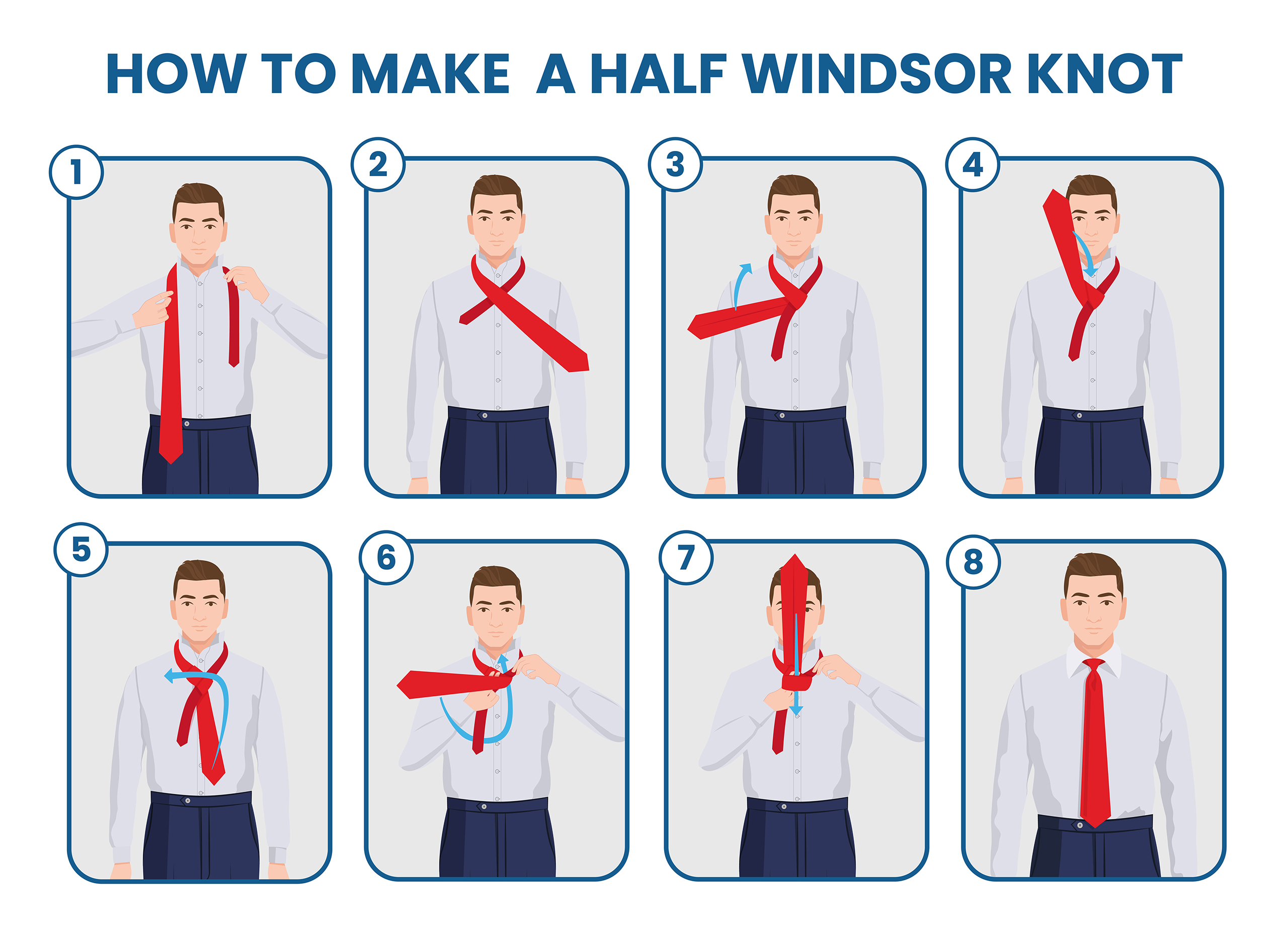 Tying A Half Windsor Directions
