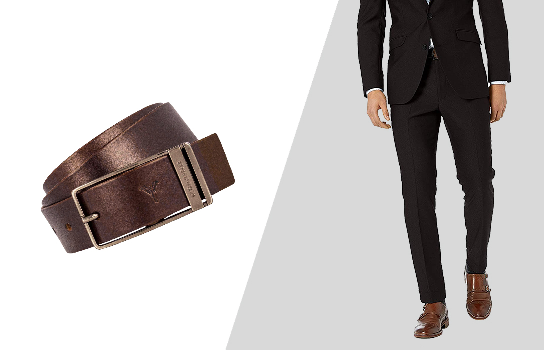 how to wear brown belt with brown shoes and black pants
