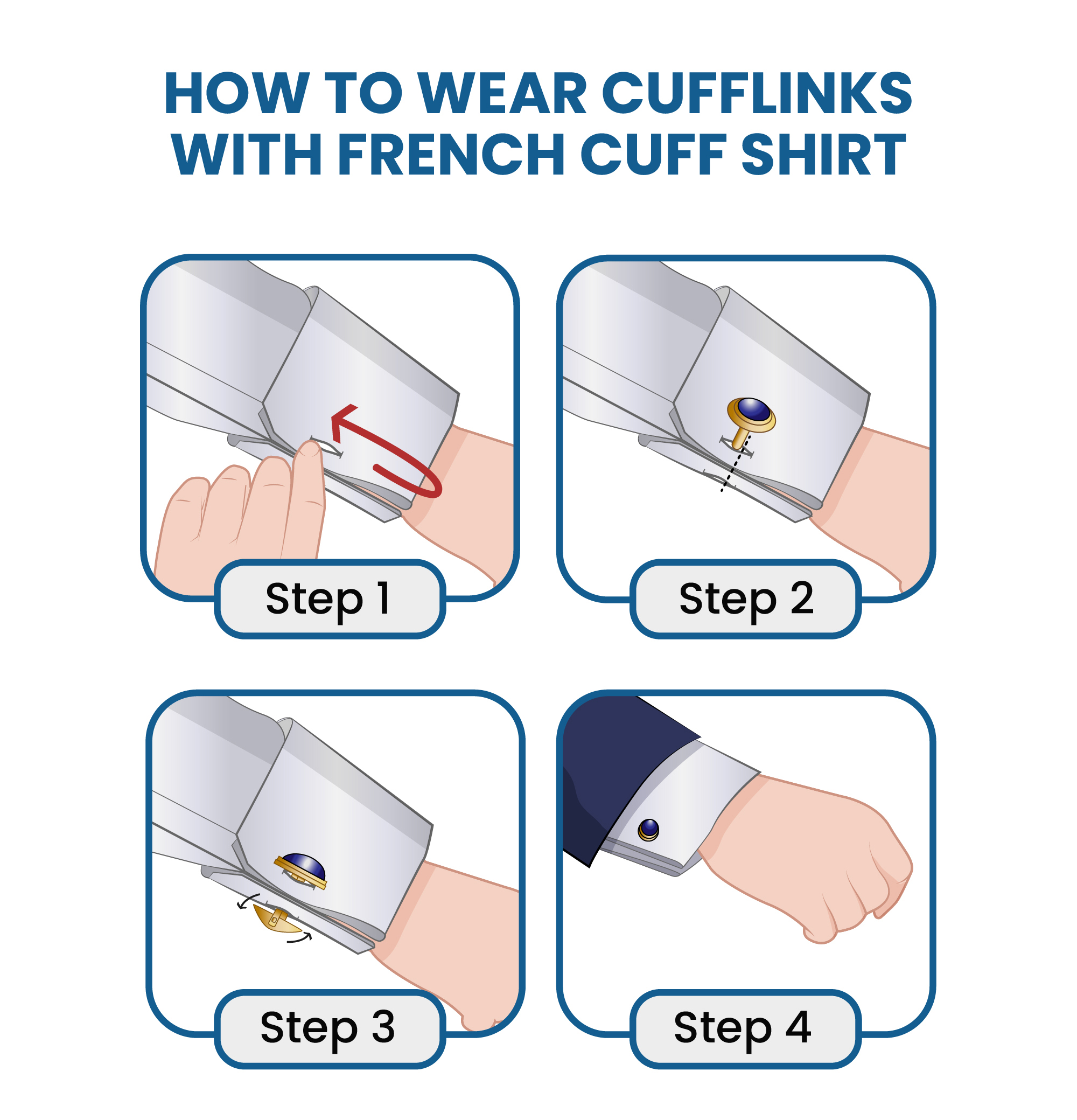 How To Put On Cufflinks
