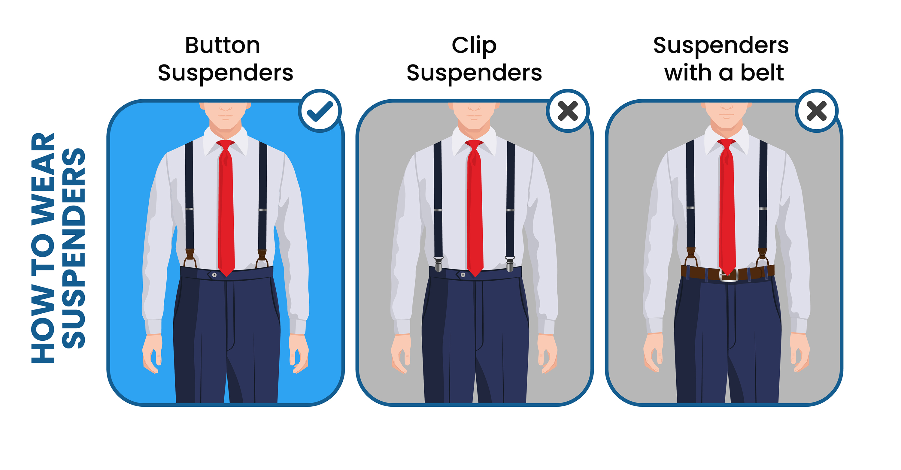 10 Rules For Wearing Suspenders - Men's Suspenders Guide - MR KOACHMAN