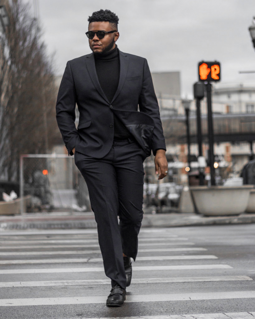 Black Suit With Turtleneck Cheapest Store, Save 70% | jlcatj.gob.mx
