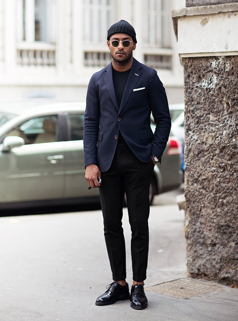 Does a navy jacket look good with black pants  Quora