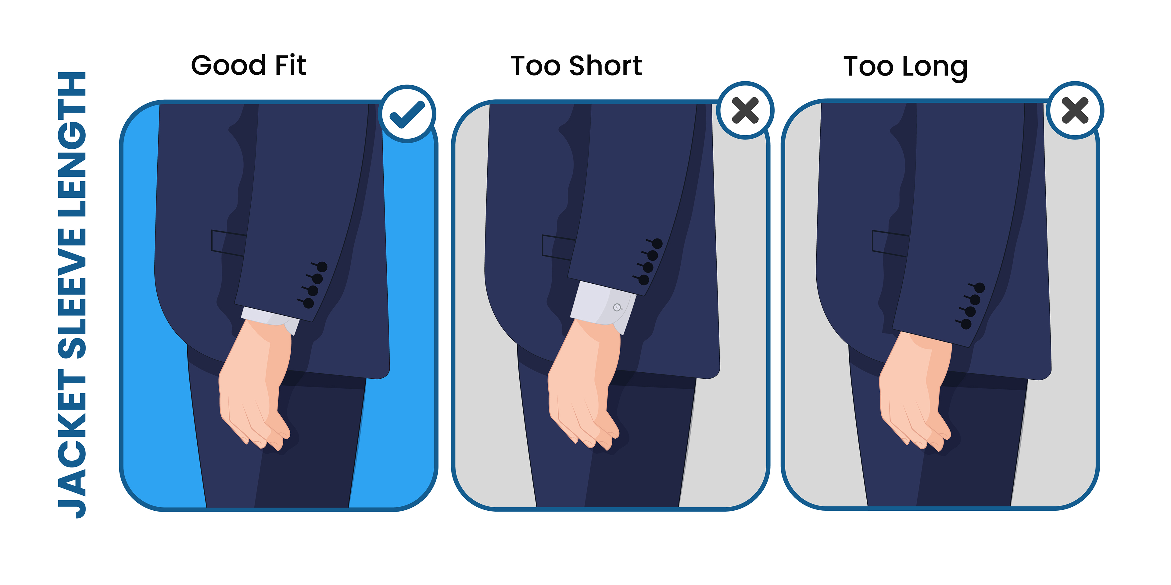 How Long Should My Suit Jacket Sleeves Be? Ultimate Suit Sleeve Length ...
