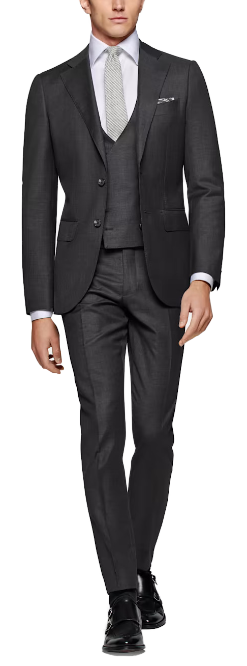charcoal gray suit combinations