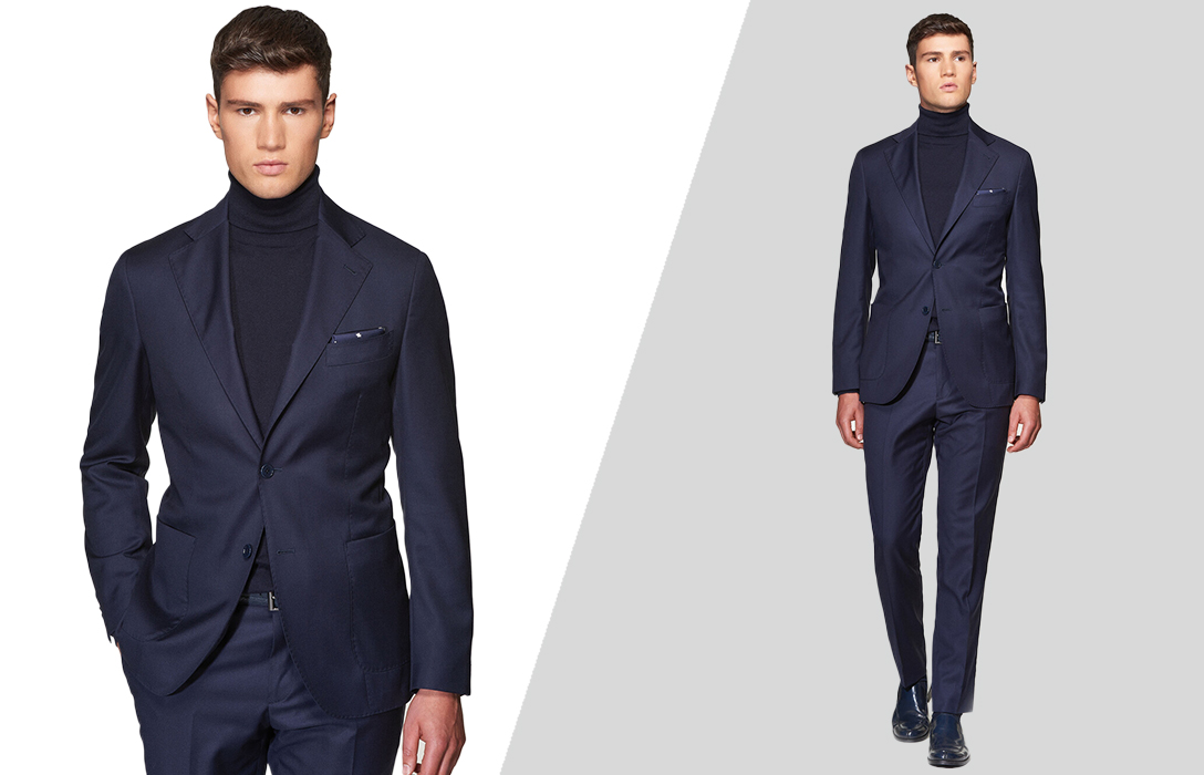 Turtleneck with Suit  How to Wear with a Black or Navy Suit