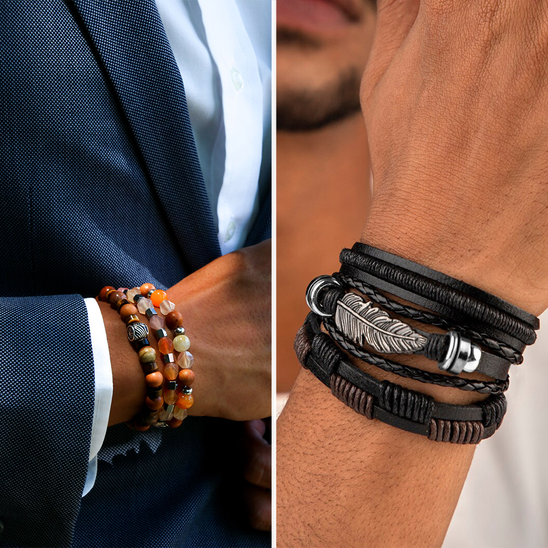 How To Wear & Style Men's Bracelets  Men's Bracelet Guide – The Dark Knot