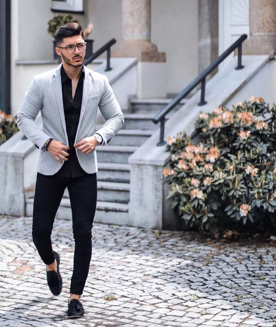 Top 84+ light grey blazer khaki pants best - in.eteachers