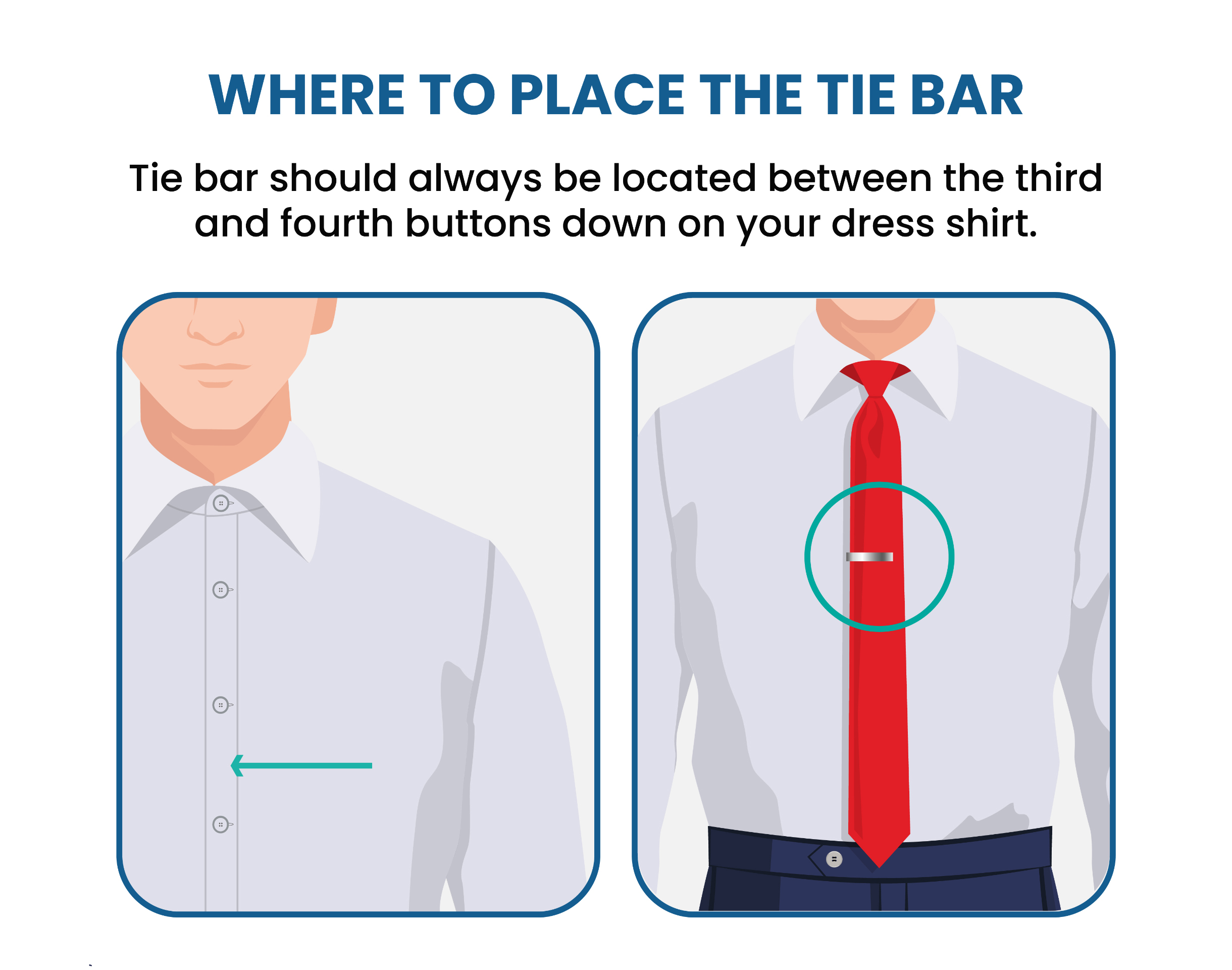 Tie Bar 101: Guide to Tie Bars & Tie Clips Placement 